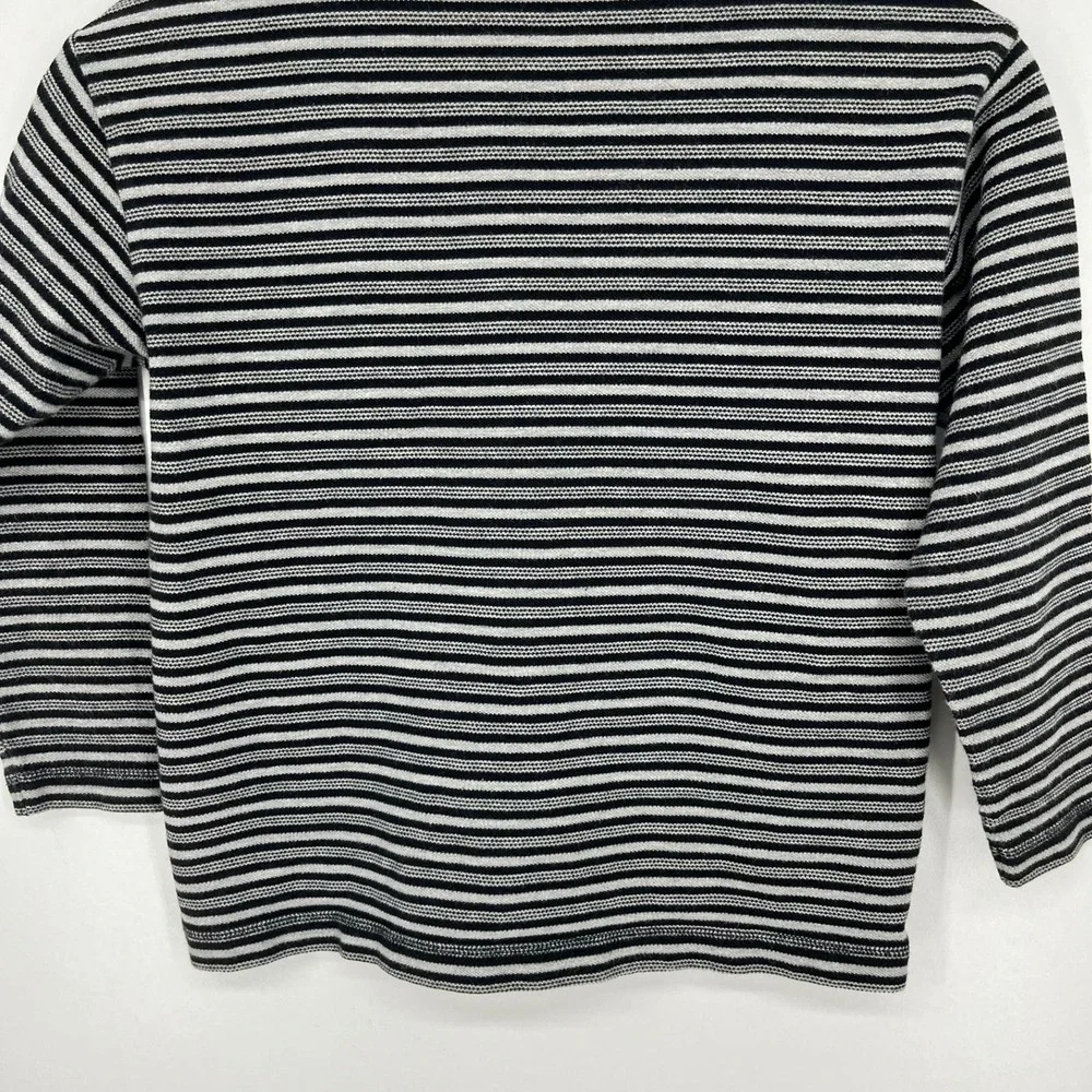 Warner Bros Studio Store Kids Taz Snowboarding Striped Long Sleeve Shirt M 1996